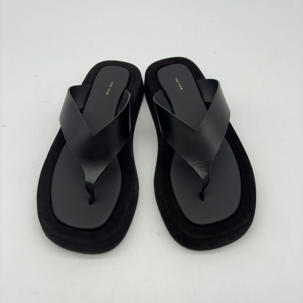 The Row GINZA Leather Sandals - Picture 1 of 4